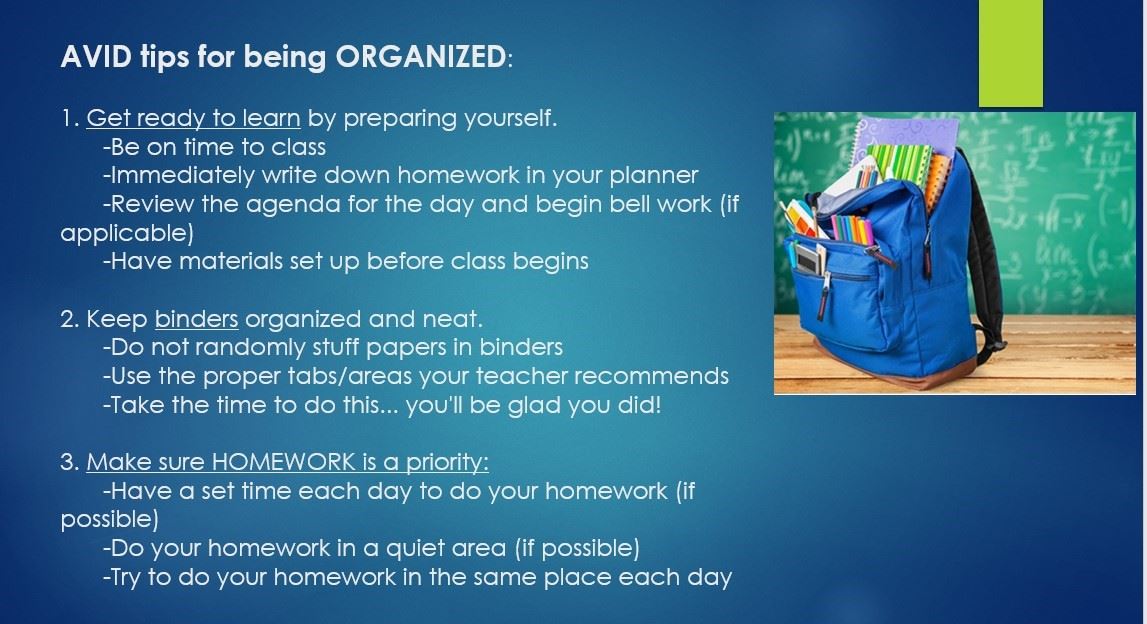 AVID Tips of the Month